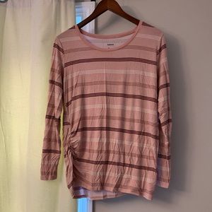 Long Sleeve Pink Maternity Shirt